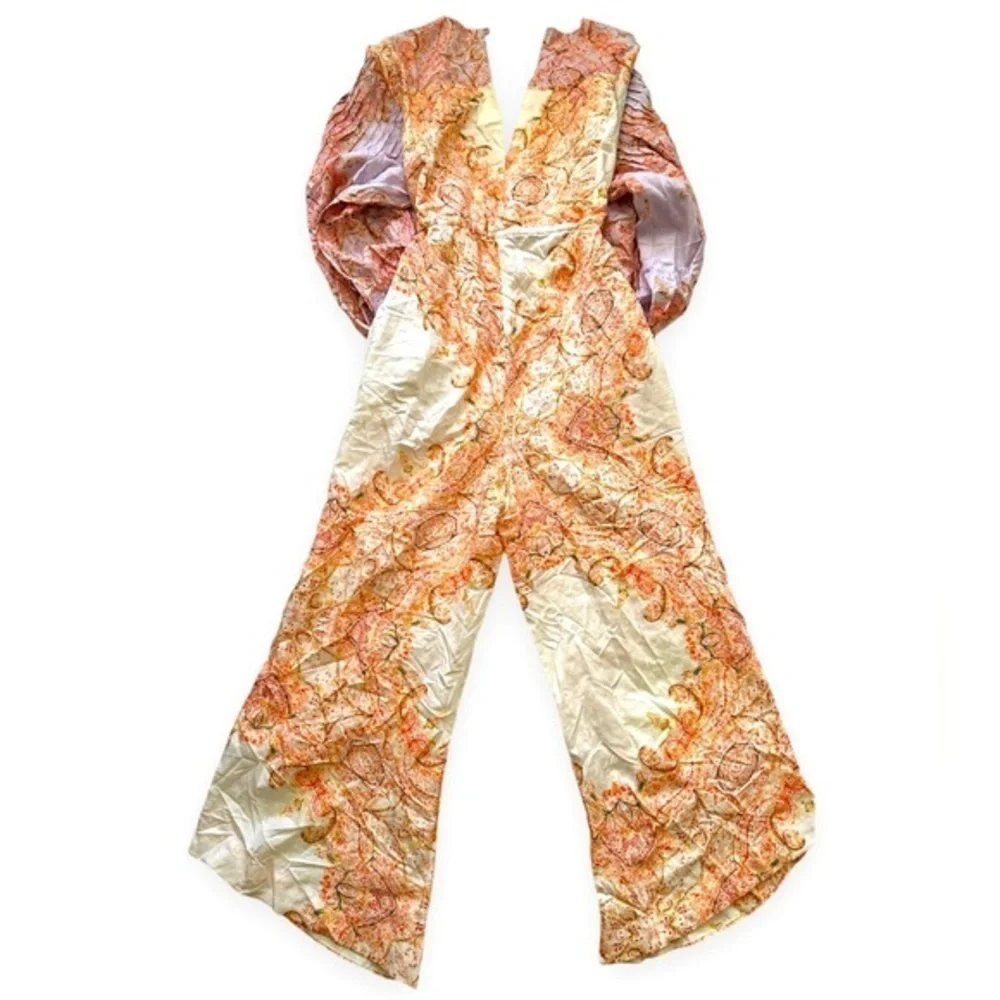 FREE PEOPLE PAISLEY JUMPSUIT